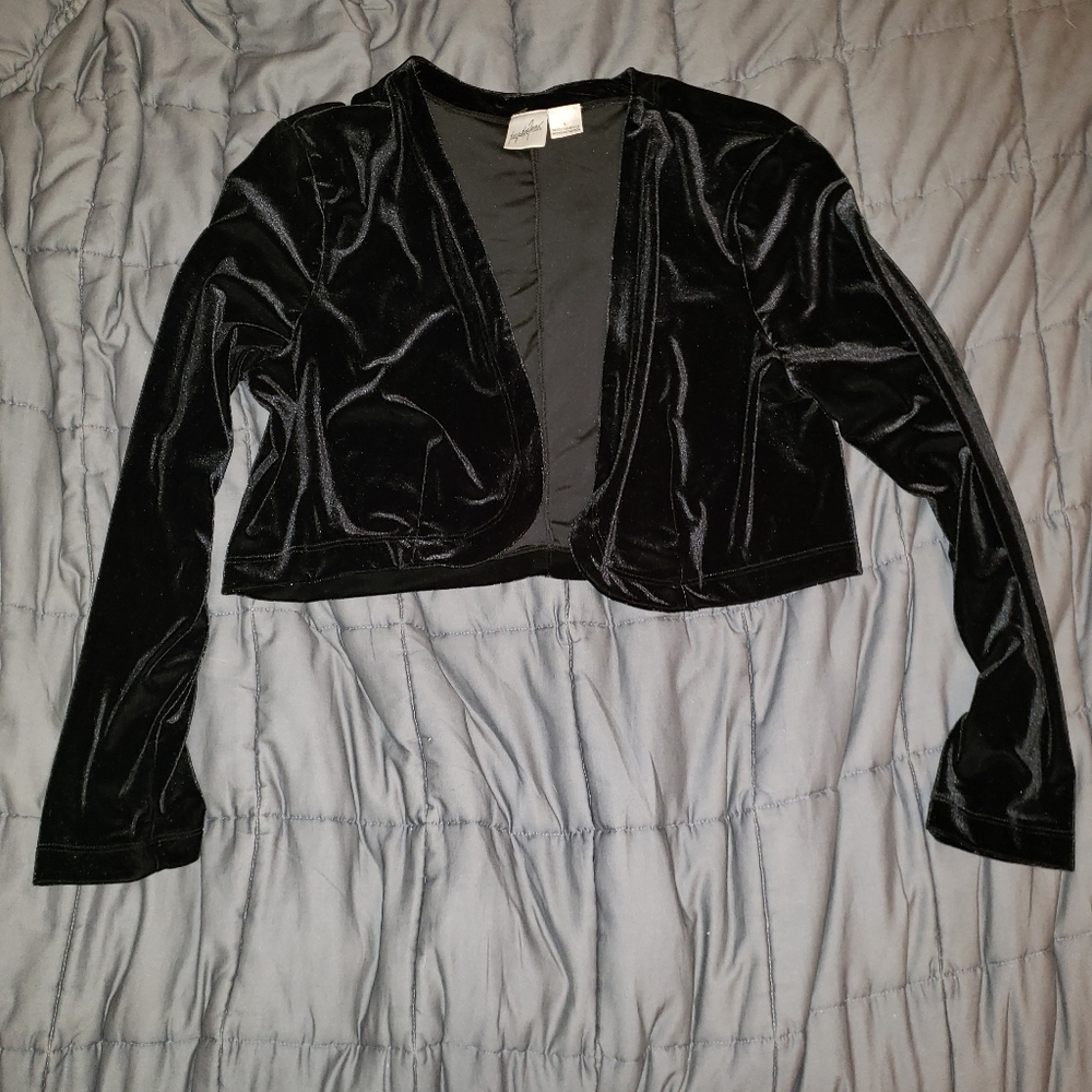Jacqueline Ferrar Black Velvet Shrug